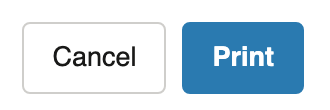 The Print button that sends the Notion page to the print dialog as a PDF